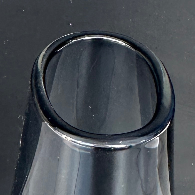 Vase en verre gris vintage scandinave
