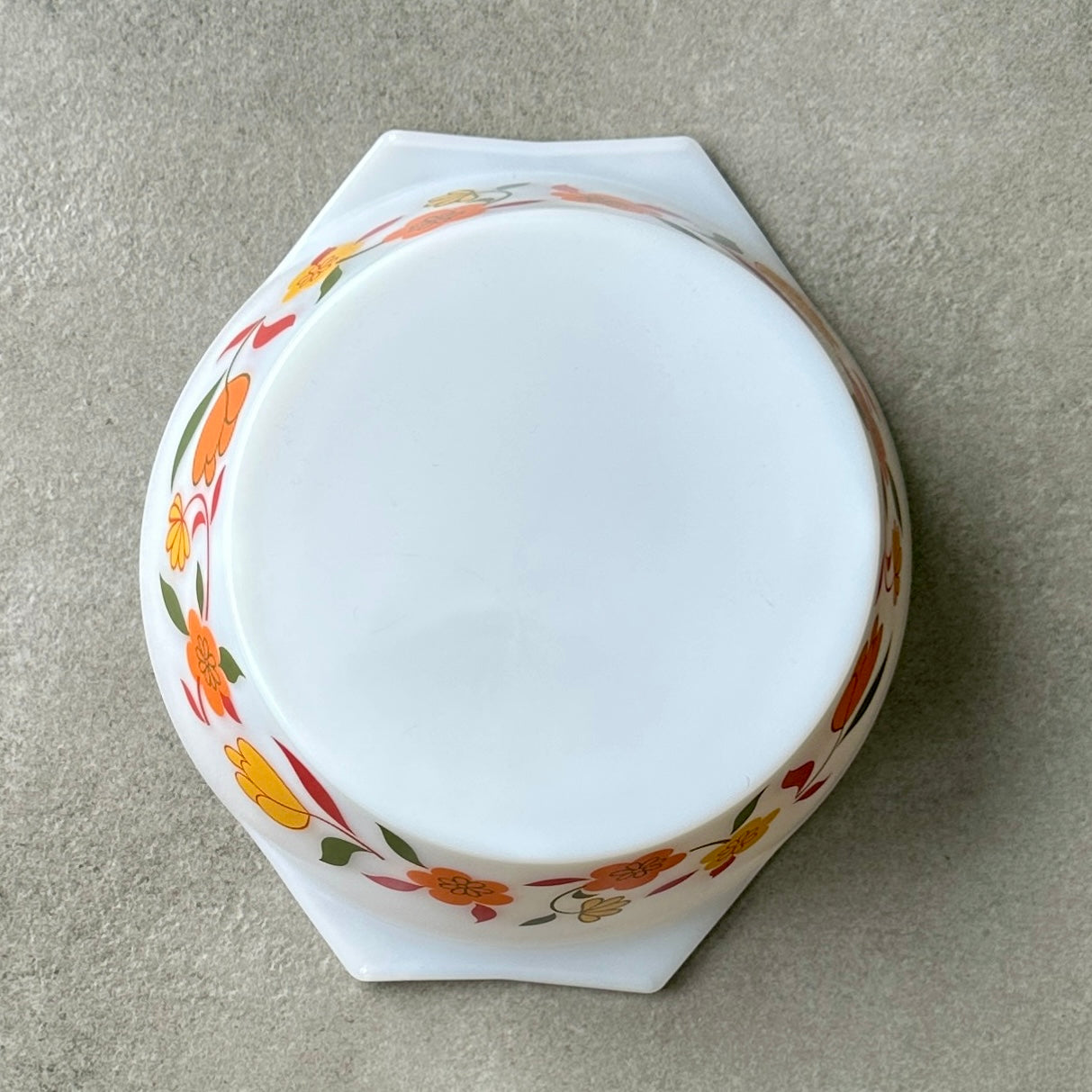 "Cocotte" Arcopal Vintage - Motif Fleur Orange -🌼