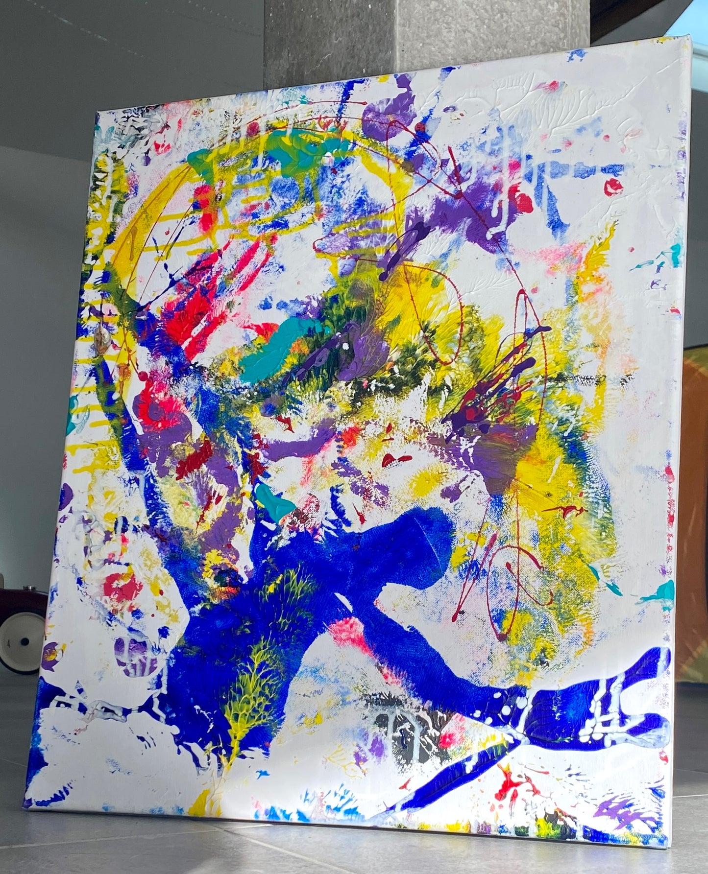 Acrylique sur toile "Émotion 2" de Barbara Eder