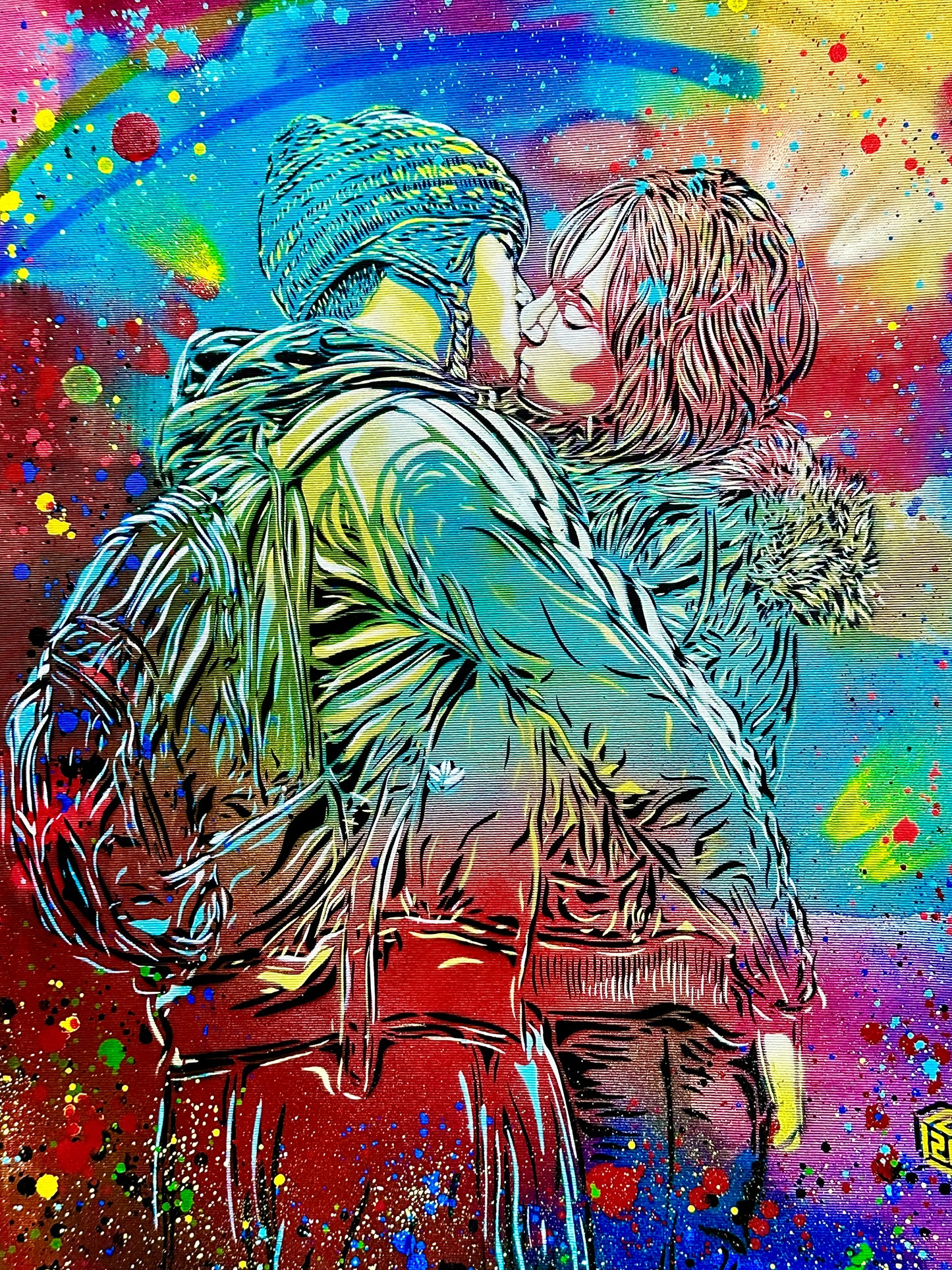 Love is all, 2021 - C215 (C.Guémy) - Impression digitale originale - Signée et numérotée sur 100