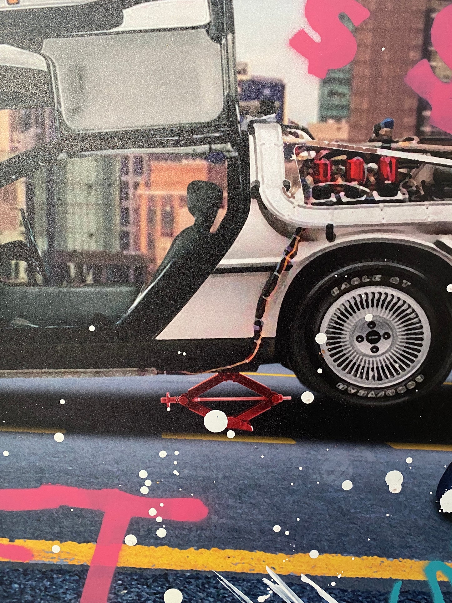 AIIROH - Œuvre originale signée - " Back to the future " - Street art.