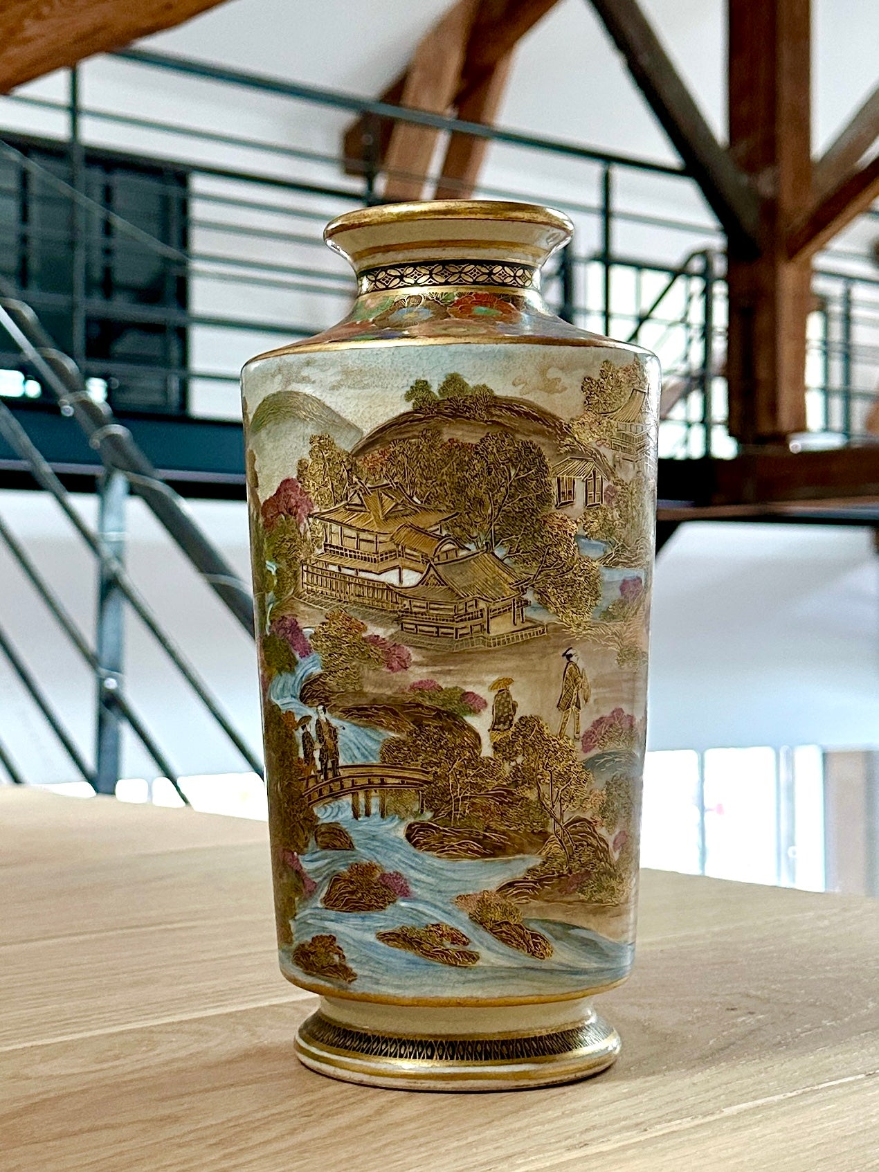 Vase Japonais Satsuma - Fin XIXème - Début XXeme Siècle - Céramique