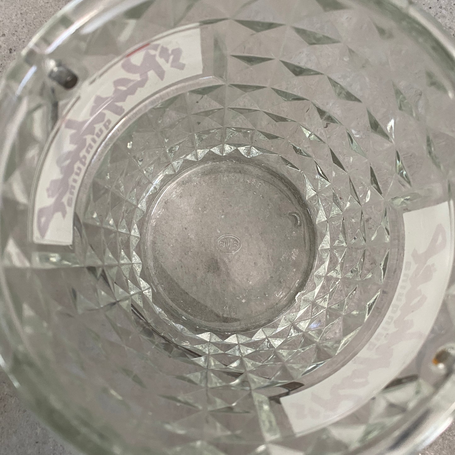 Seau à glaçons Vintage - St Raphaël apéritif - En verre - petit modèle