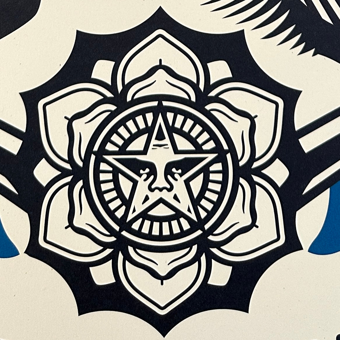 Lithographie Originale Obey Giant - signée 2023 - Liberté, Égalité, Fraternité