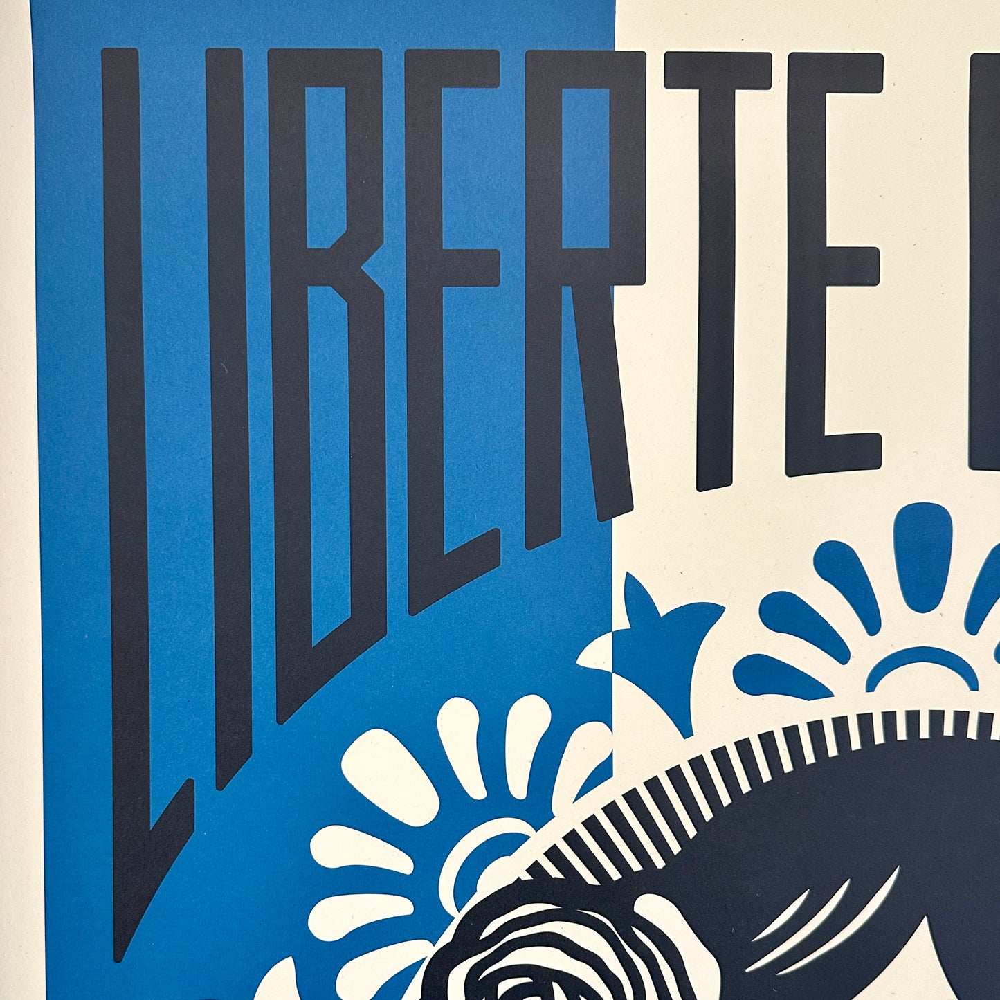 Lithographie Originale Obey Giant - signée 2023 - Liberté, Égalité, Fraternité
