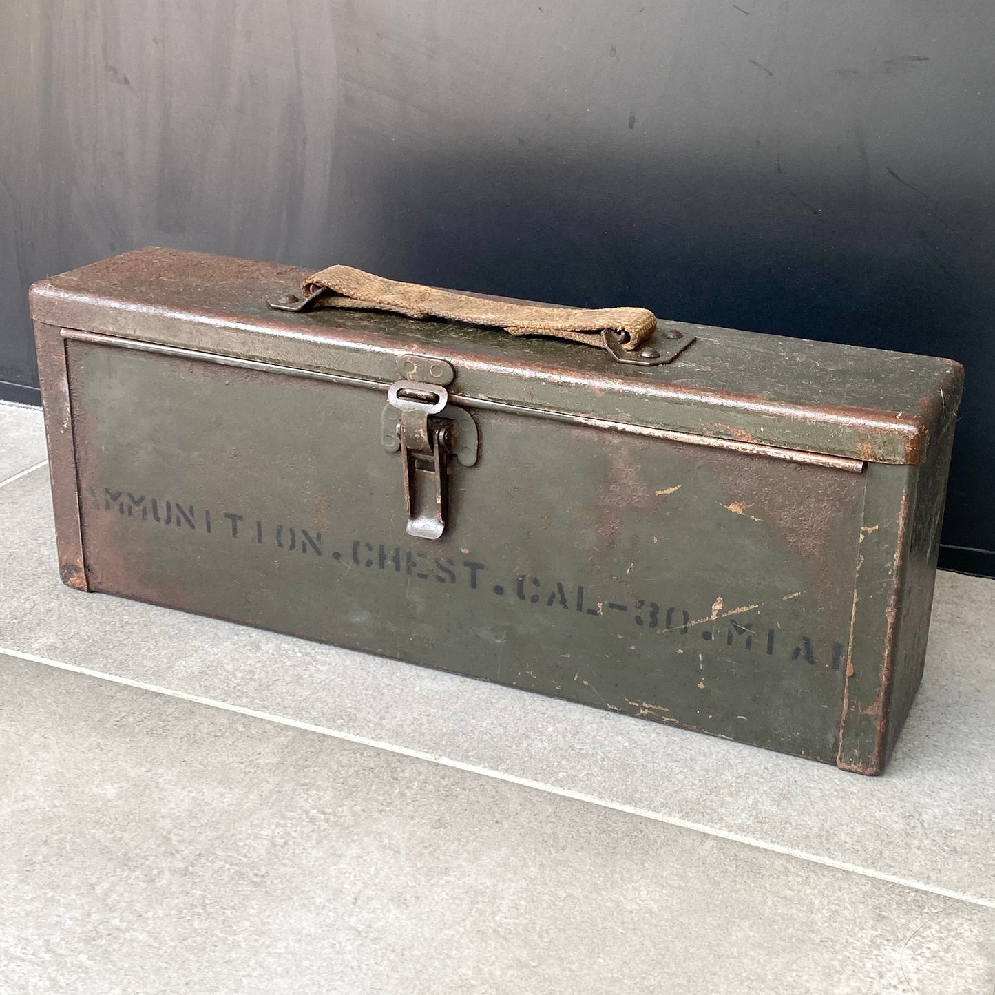 Coffre métallique - munitions - Calibre 30 - USA - WW2