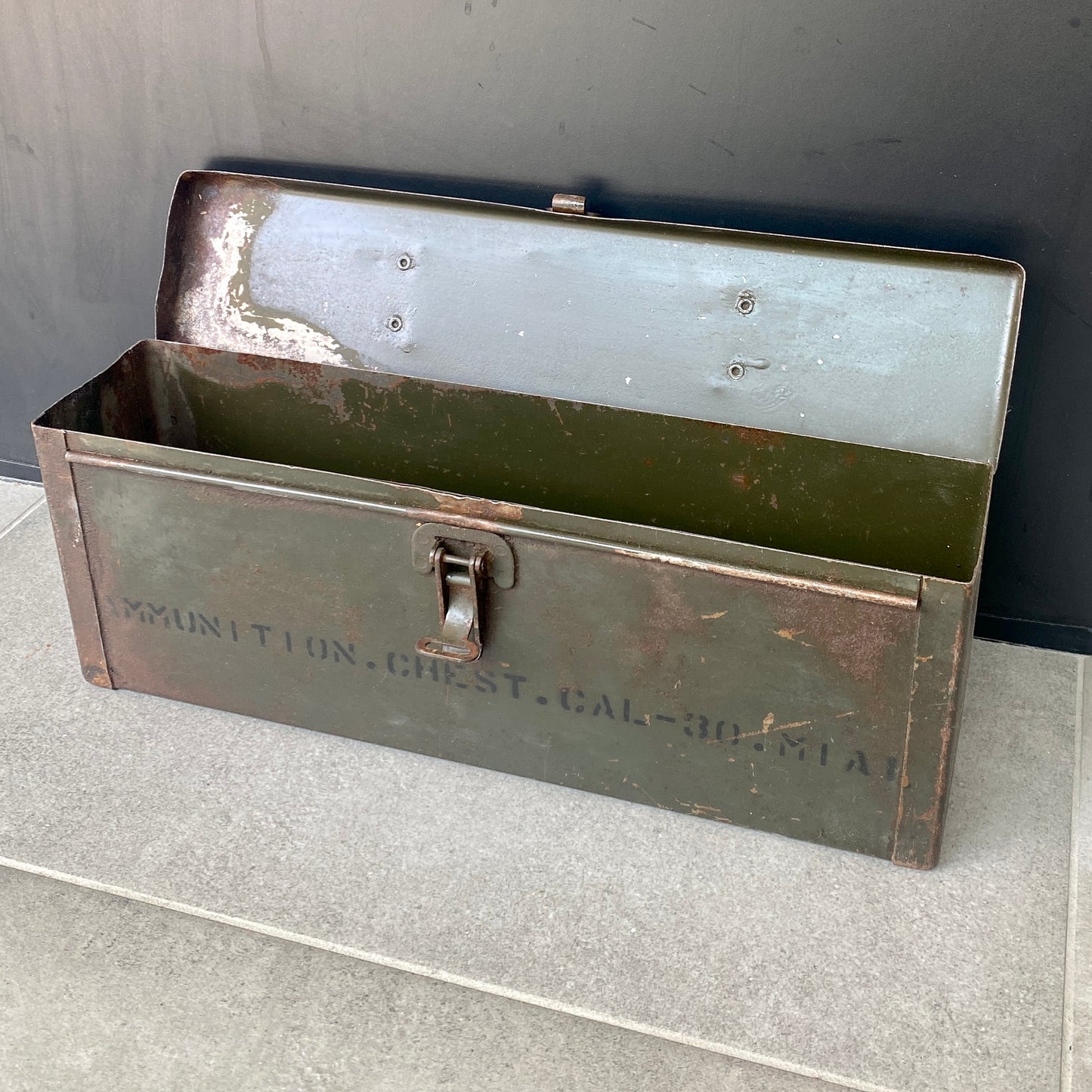 Coffre métallique - munitions - Calibre 30 - USA - WW2
