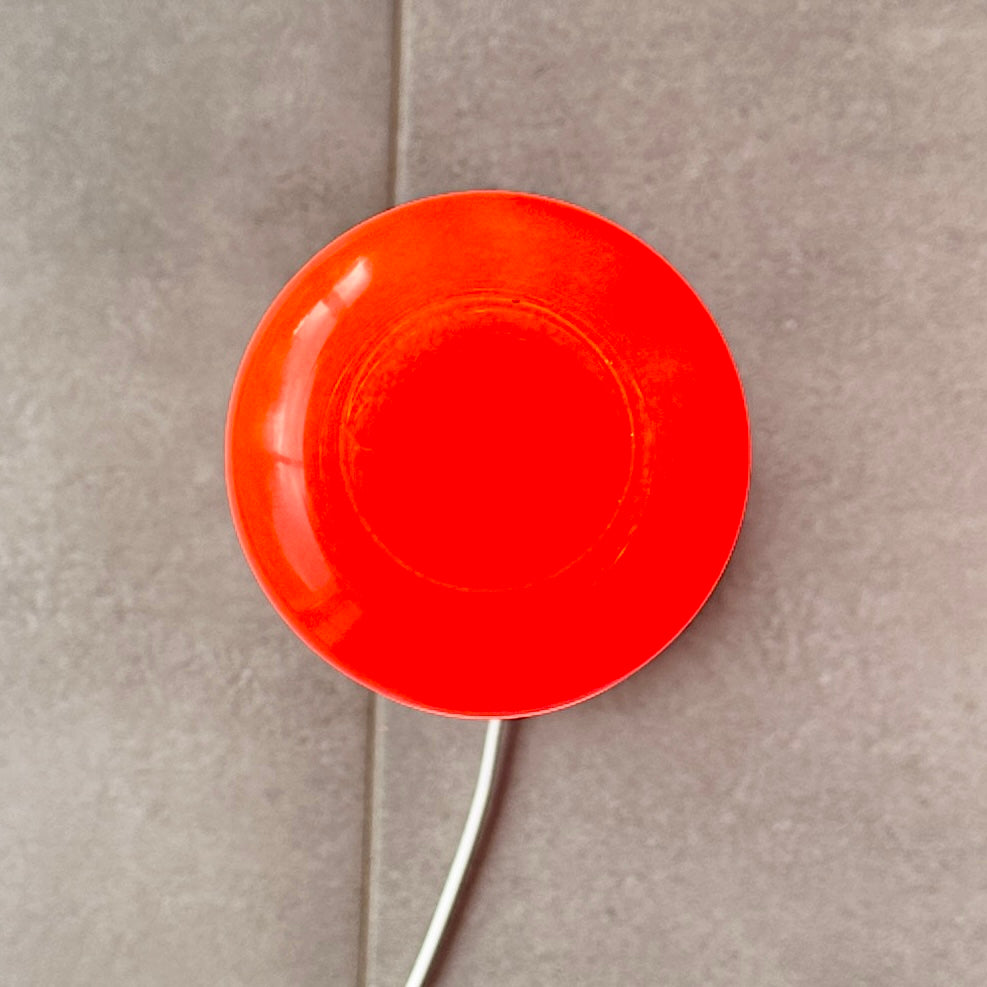 Lampe design POP vintage moderne en verre orange style 70’s