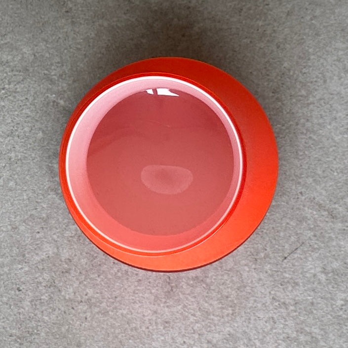 Lot de 4 verres culbuto vintage en verre orange – Années 70 – Parfait état