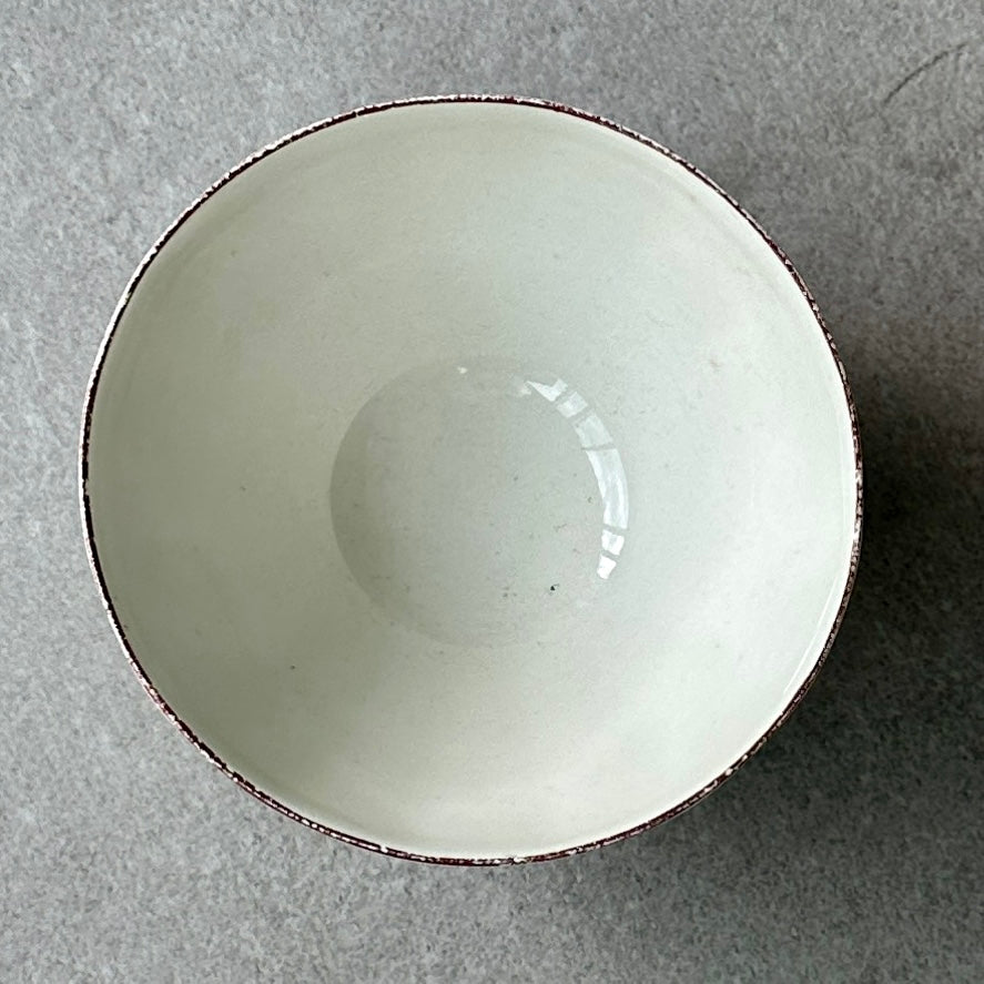 Bol ancien en faïence décor enfantin naïf – années 1930/1950 – décor musical