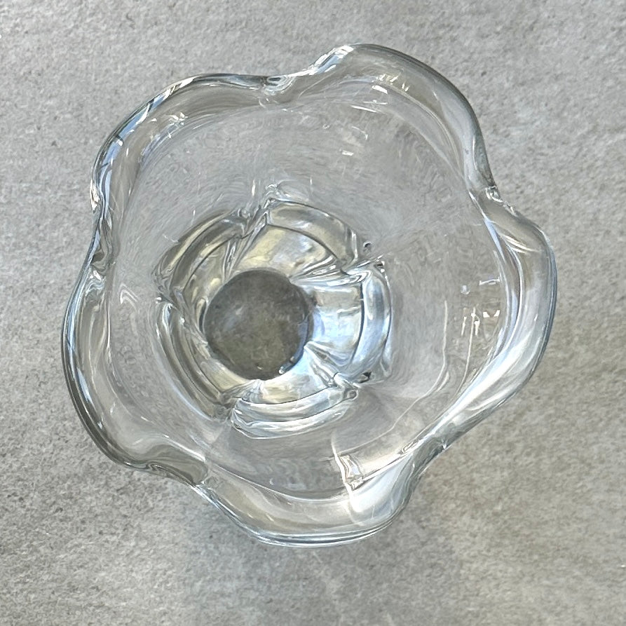 Vase DAUM France signé en cristal – Pièce vintage