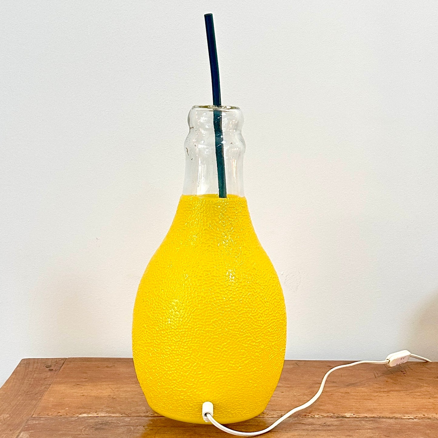 Lampe en Verre "Bouteille de Soda" type Orangina - Années 80