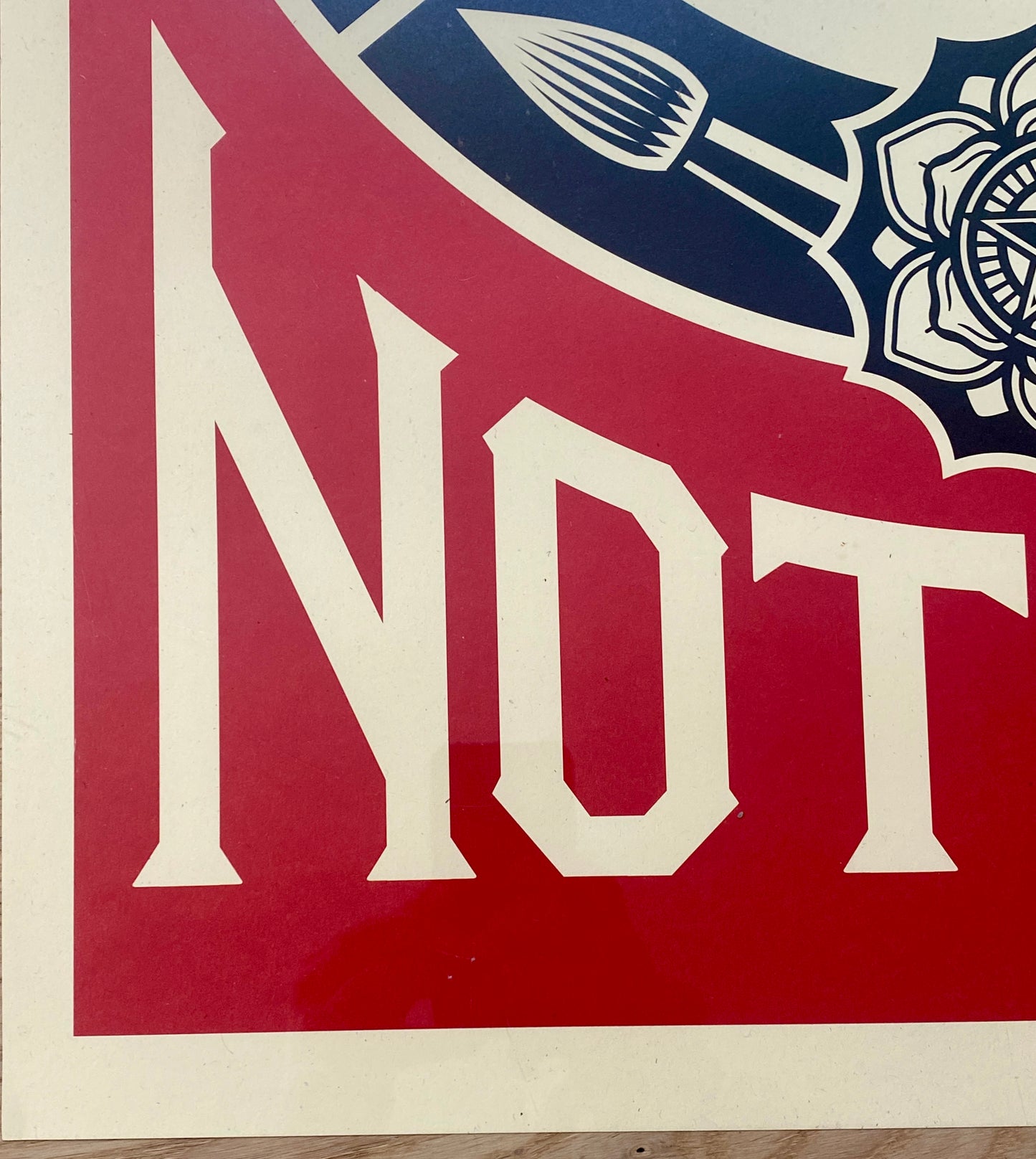 " MAKE ART NOT WAR" Lithographie offset - originale - signée OBEY GIANT