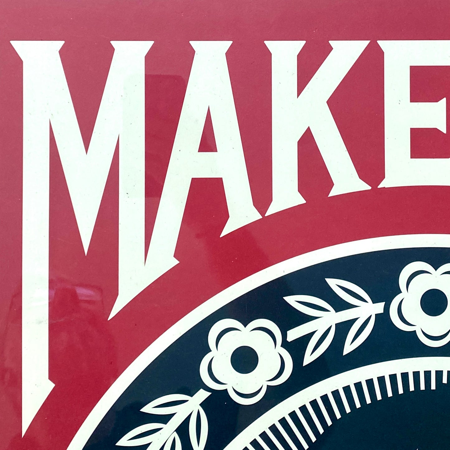 " MAKE ART NOT WAR" Lithographie offset - originale - signée OBEY GIANT