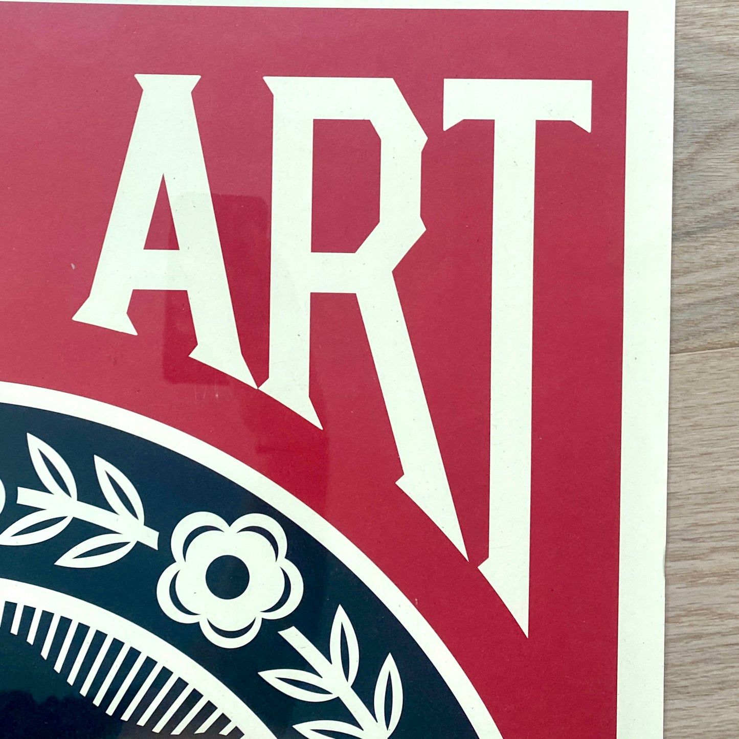 " MAKE ART NOT WAR" Lithographie offset - originale - signée OBEY GIANT