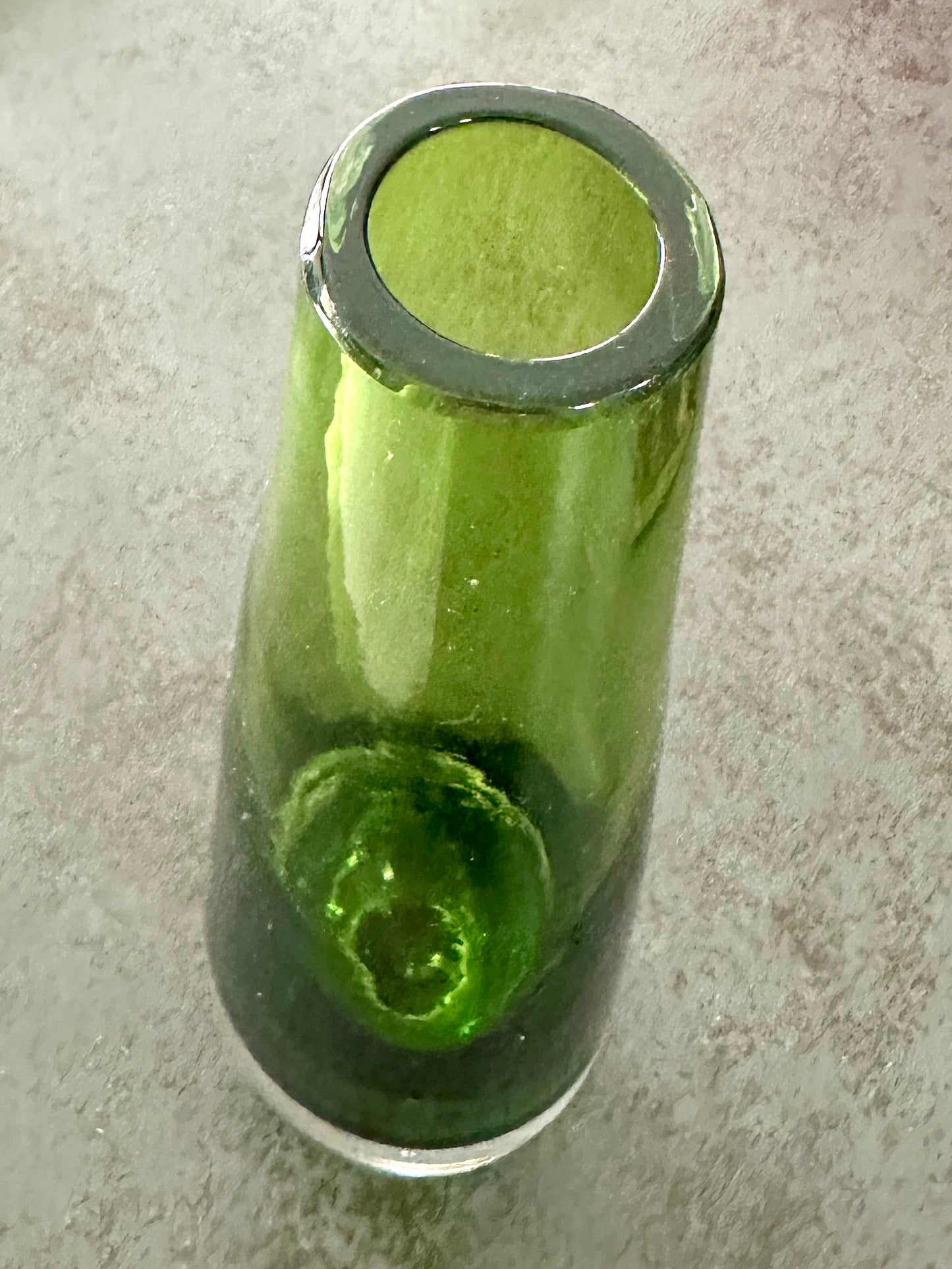 Vase en Verre Scandinave Vintage Vert
