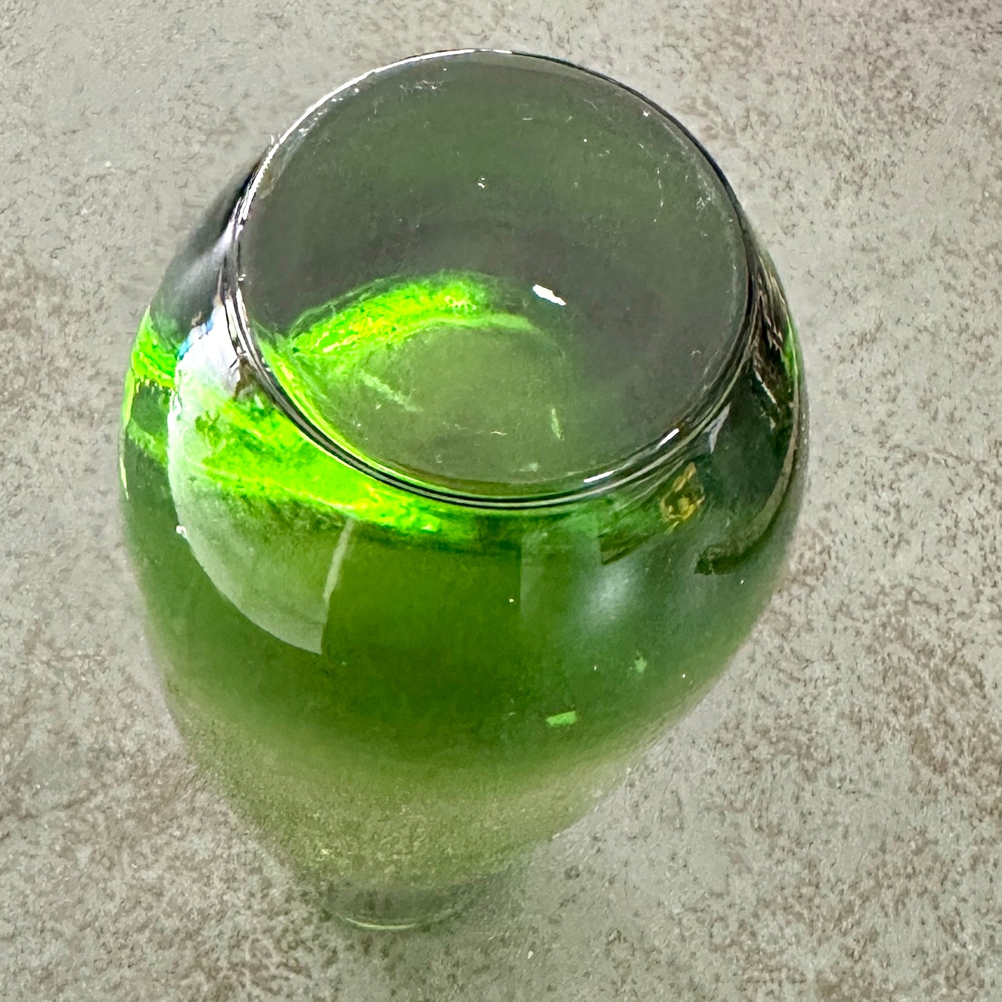 Vase en Verre Scandinave Vintage Vert