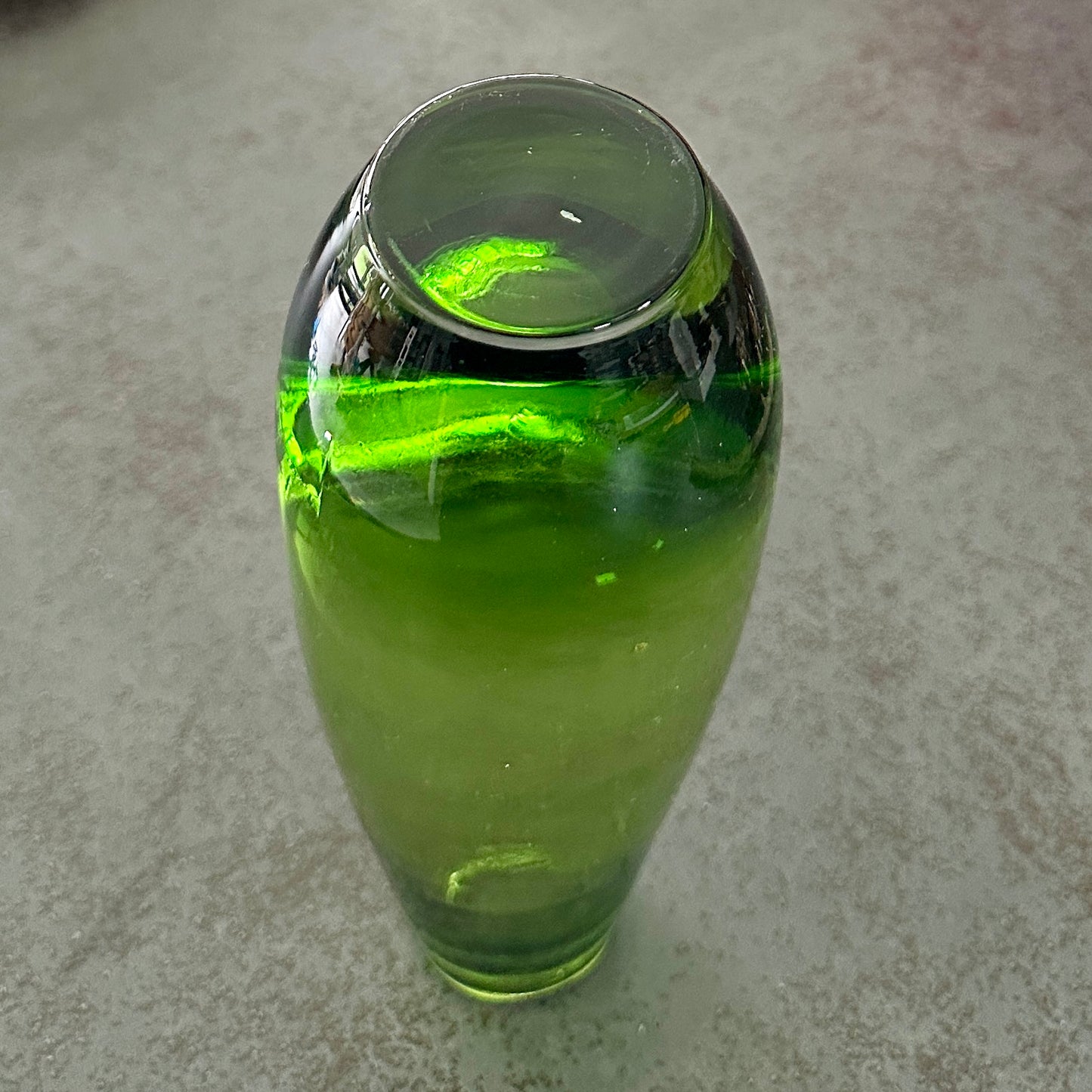 Vase en Verre Scandinave Vintage Vert
