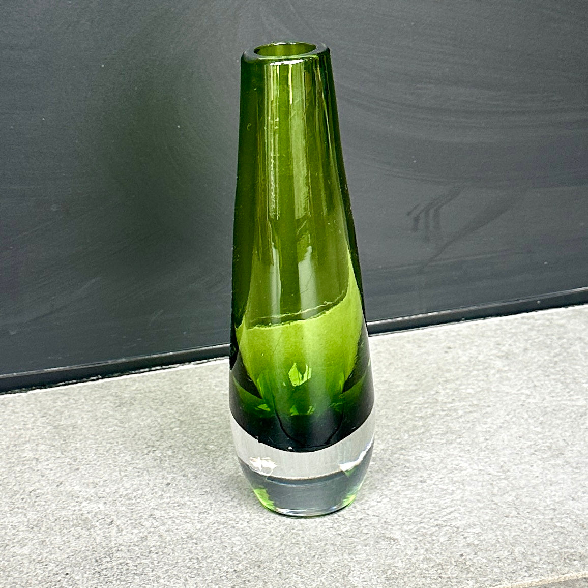 Vase en Verre Scandinave Vintage Vert