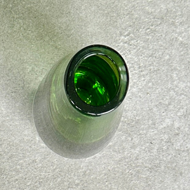 Vase en Verre Scandinave Vintage Vert