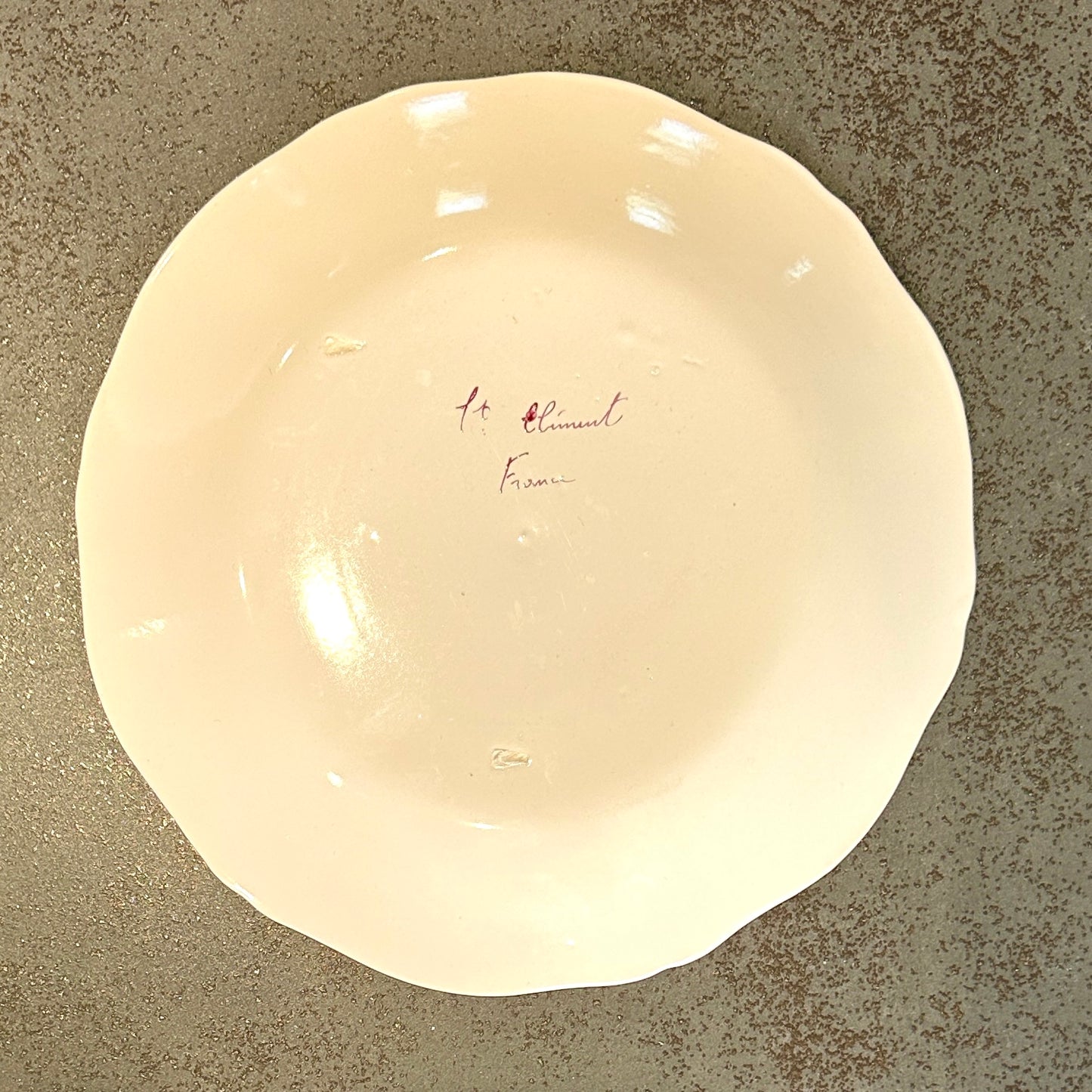 Assiette en Faïence de Saint Clément - Modèle au Coq