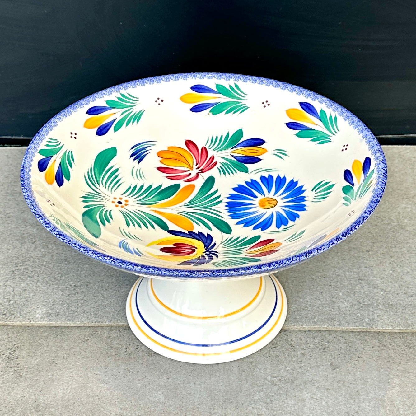 Coupe à Fruits en Faïence Bretonne de Quimper