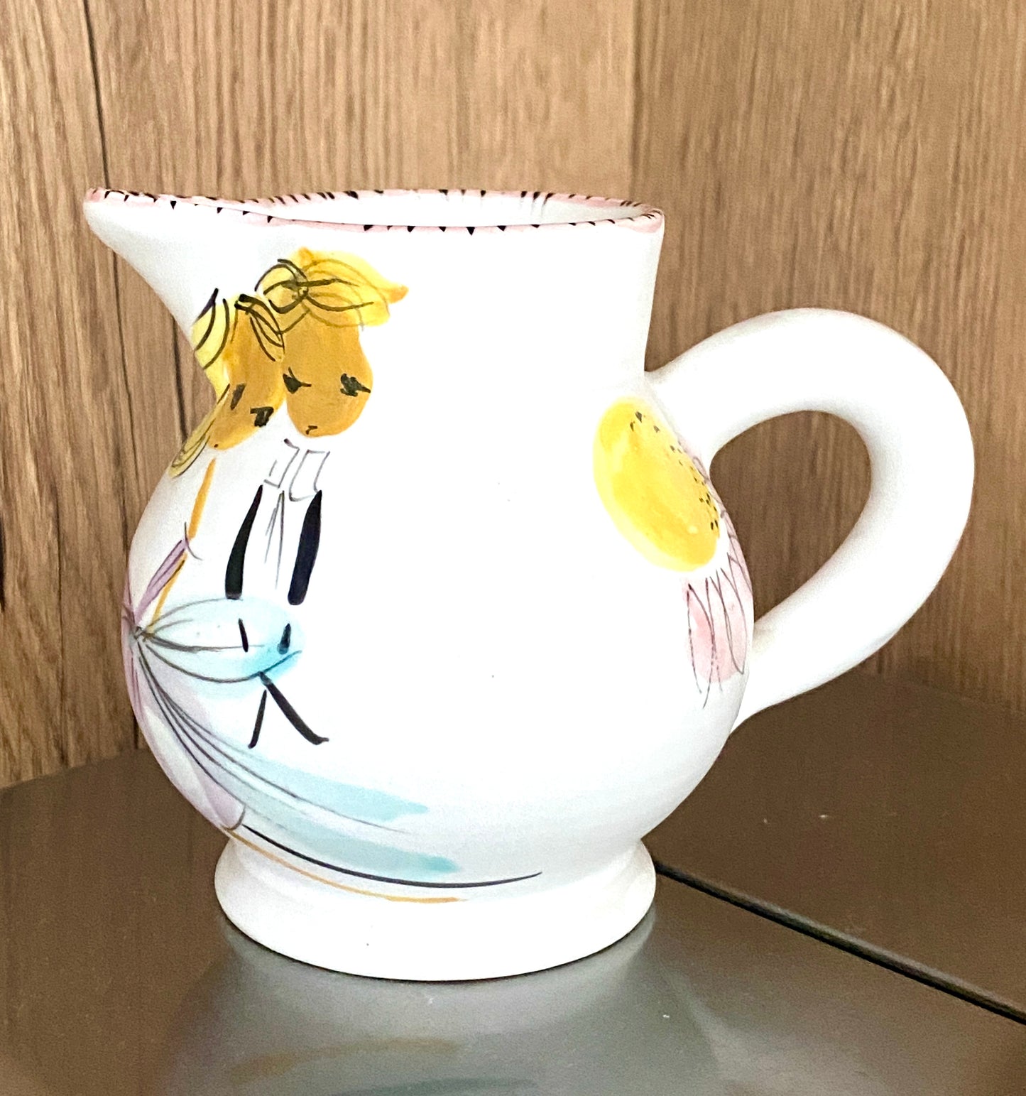 Service duo à thé ou café par l'atelier CERENNE à VALLAURIS, vers 1955.