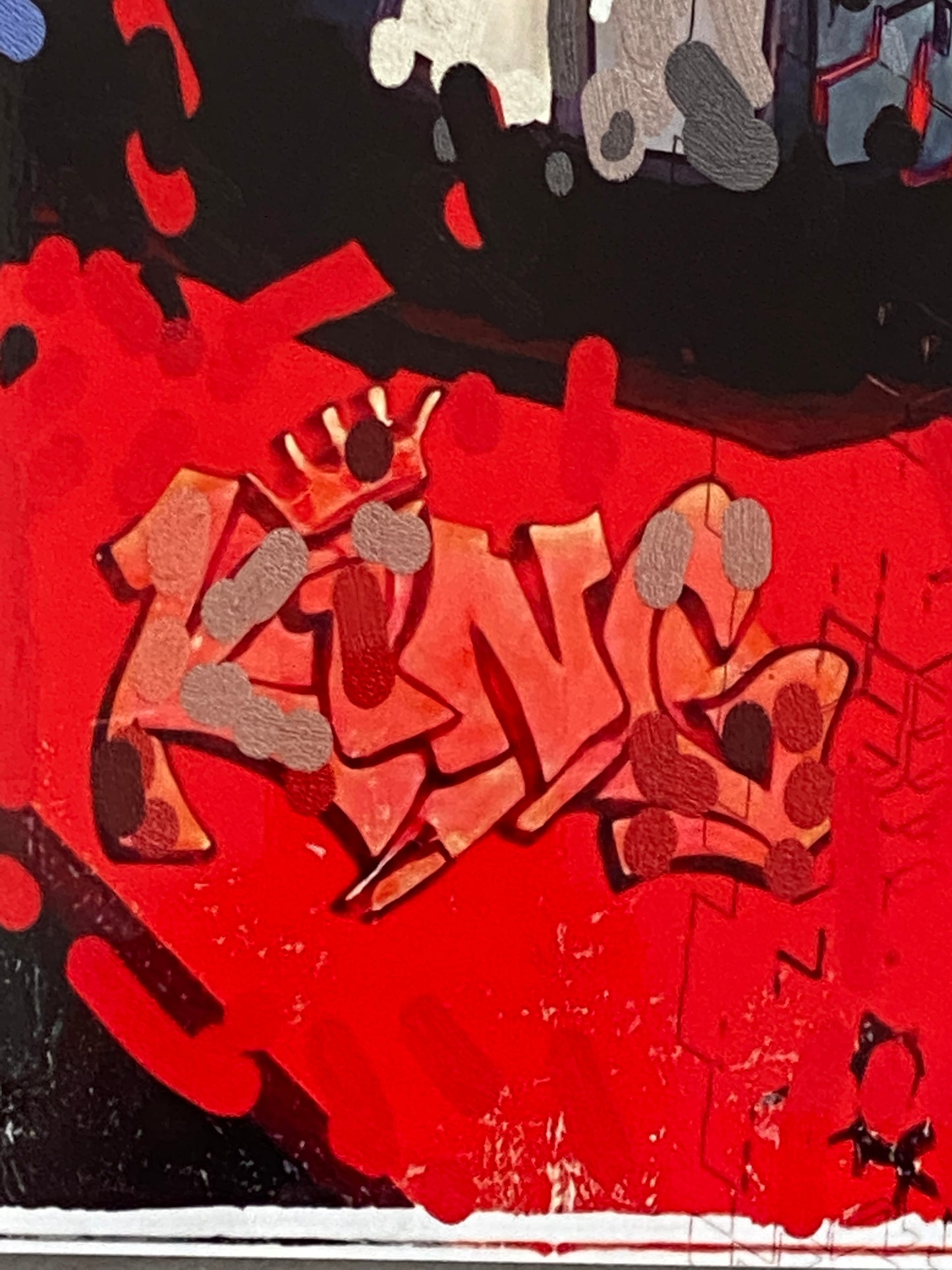 "Goldorak Red" - Oeuvre Originale de Dominique Kleiner - anime japonais - panneau aluminium