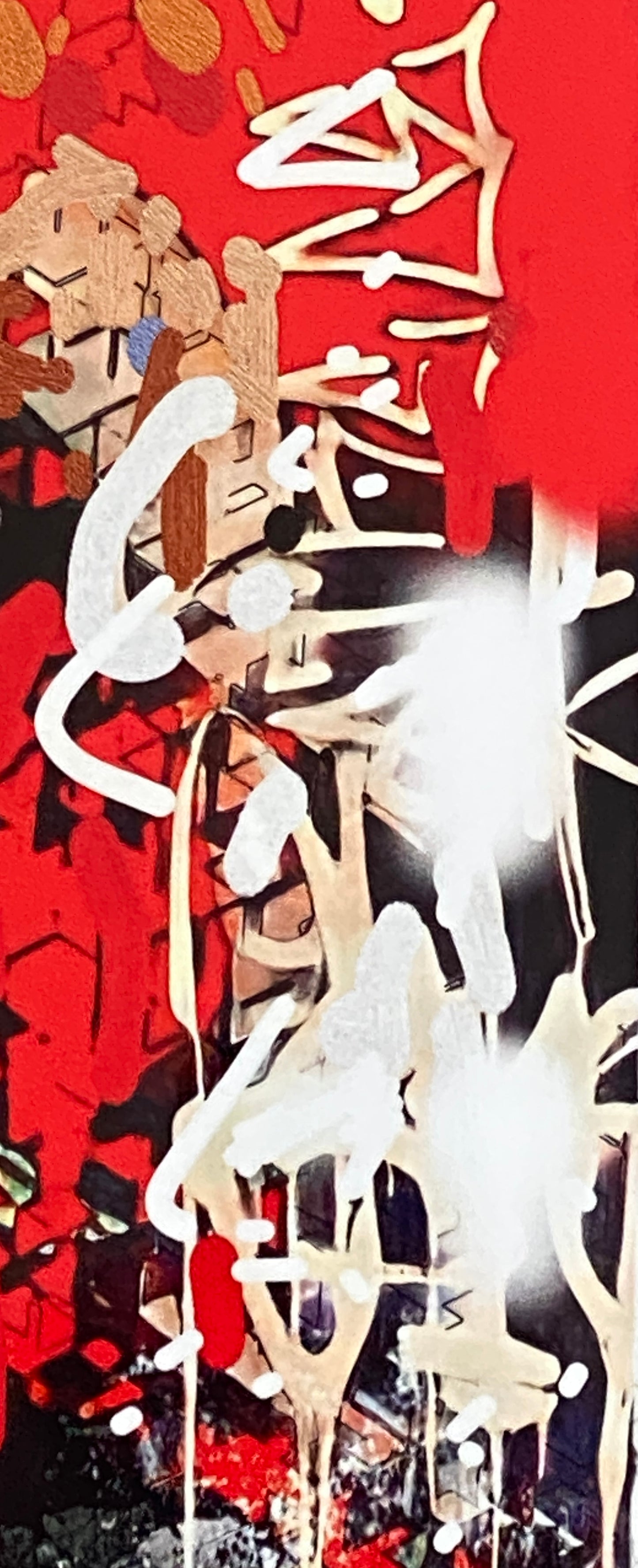 "Goldorak Red" - Oeuvre Originale de Dominique Kleiner - anime japonais - panneau aluminium