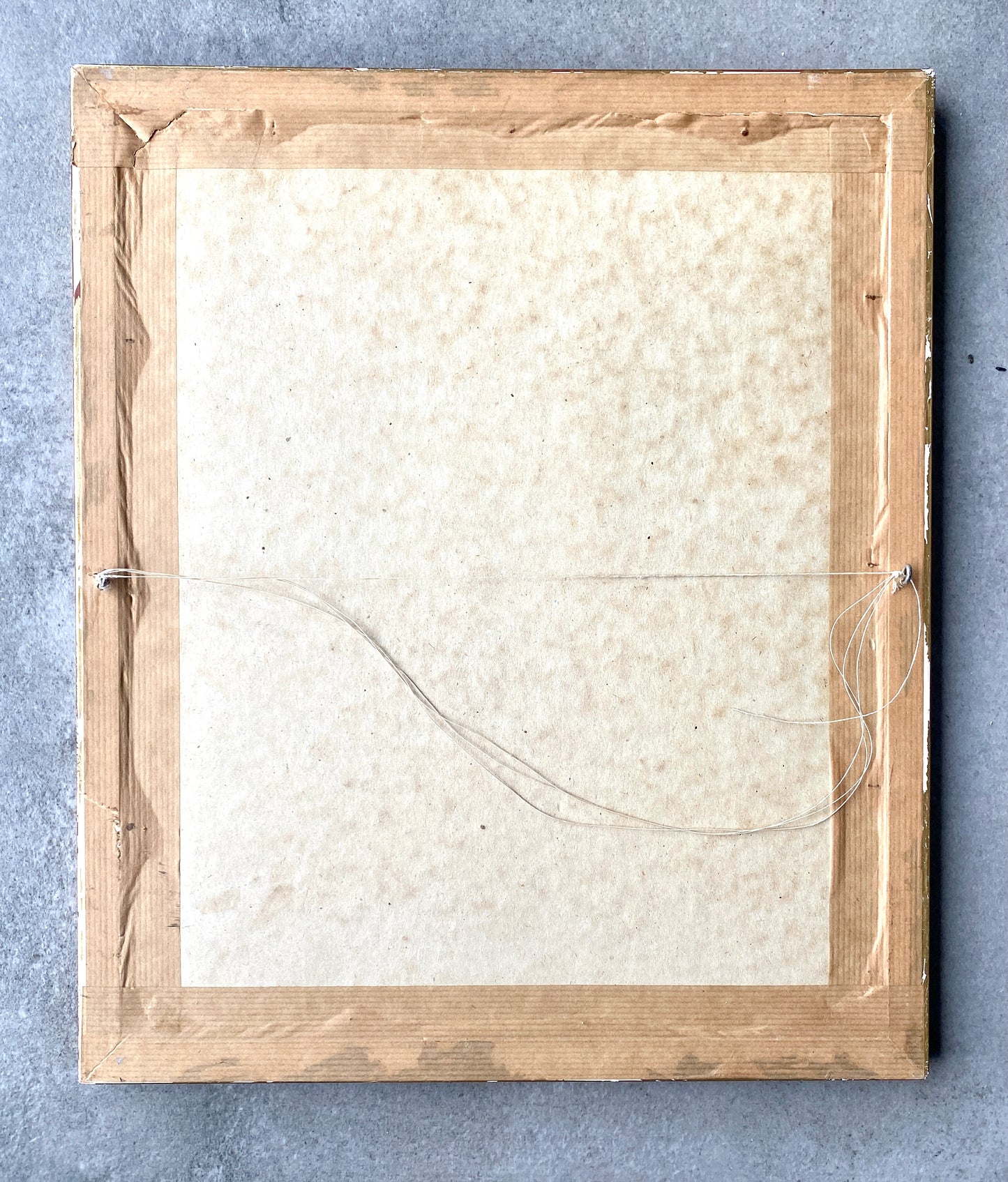 Lettre ancienne (1836) encadrée - cadre bois doré et velours rouge