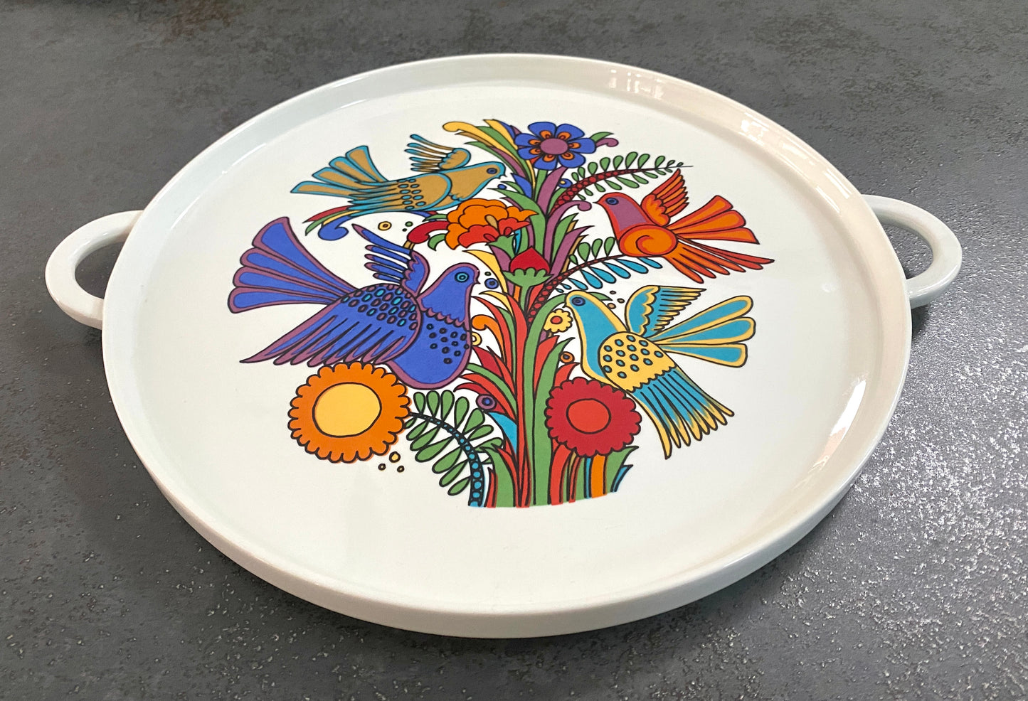 Plat rond en céramique, série " Acapulco " - Villeroy & Boch