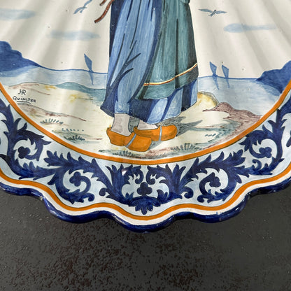 Faience - Henriot Quimper - plat coquille
St Jacques grande taille (33 cm)