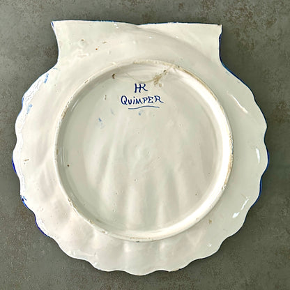 Faience - Henriot Quimper - plat coquille
St Jacques grande taille (33 cm)