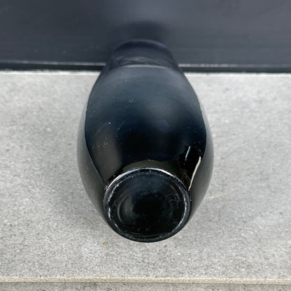 Vase en verre gris vintage scandinave