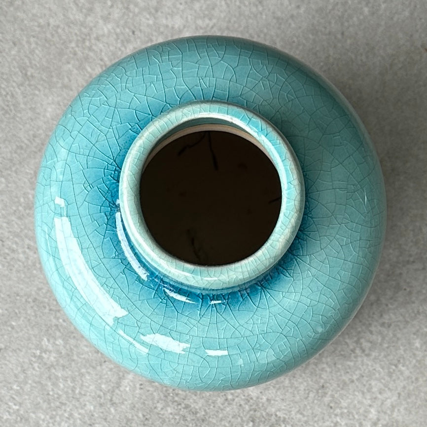 Pot en Céramique - bleu turquoise- "The Sea"