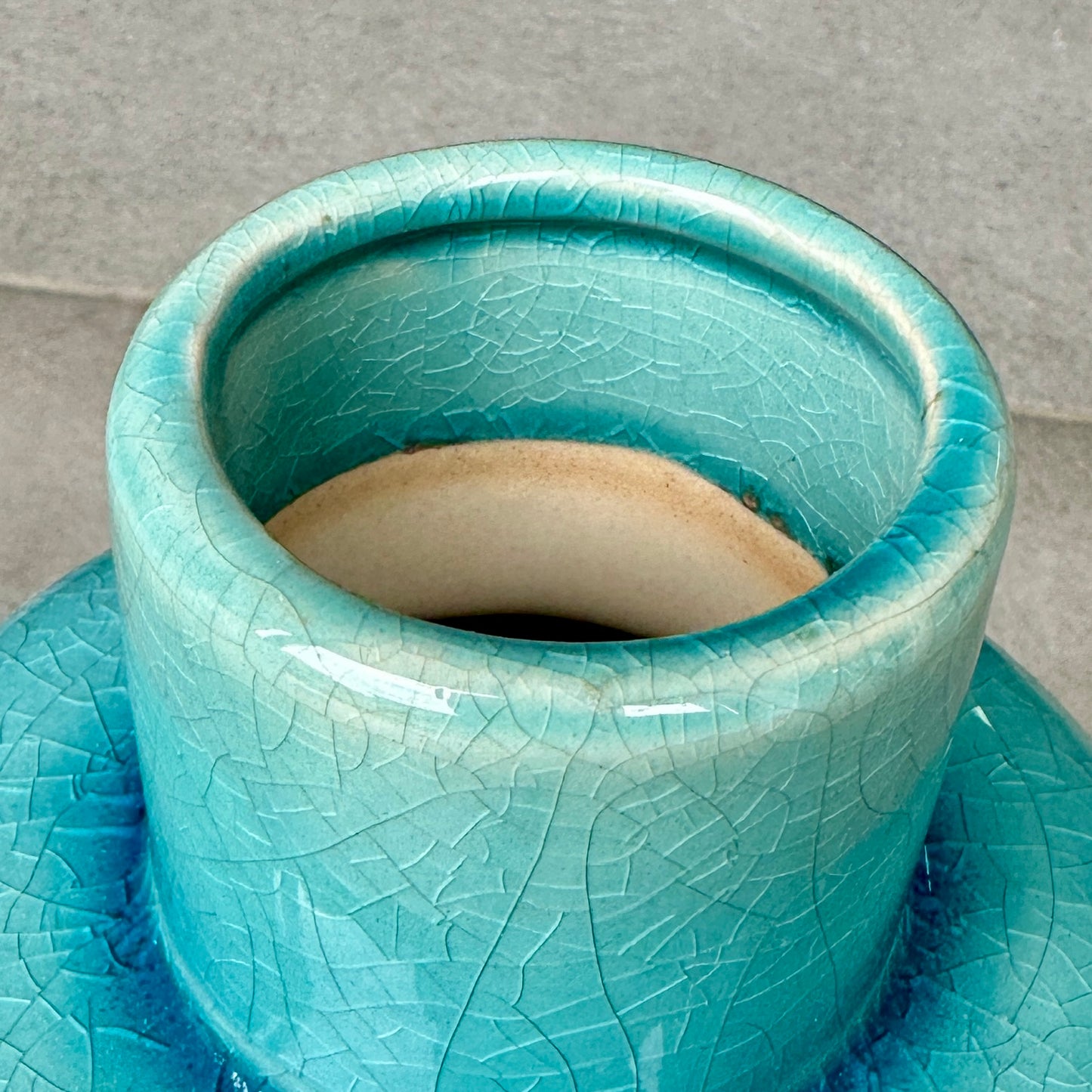 Pot en Céramique - bleu turquoise- "The Sea"