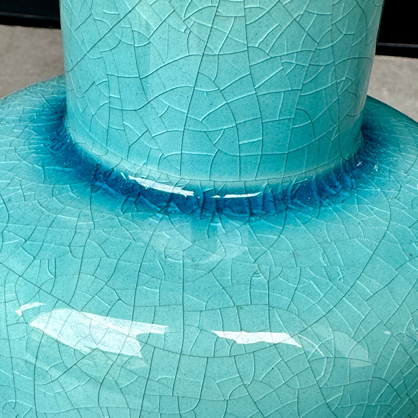 Pot en Céramique - bleu turquoise- "The Sea"