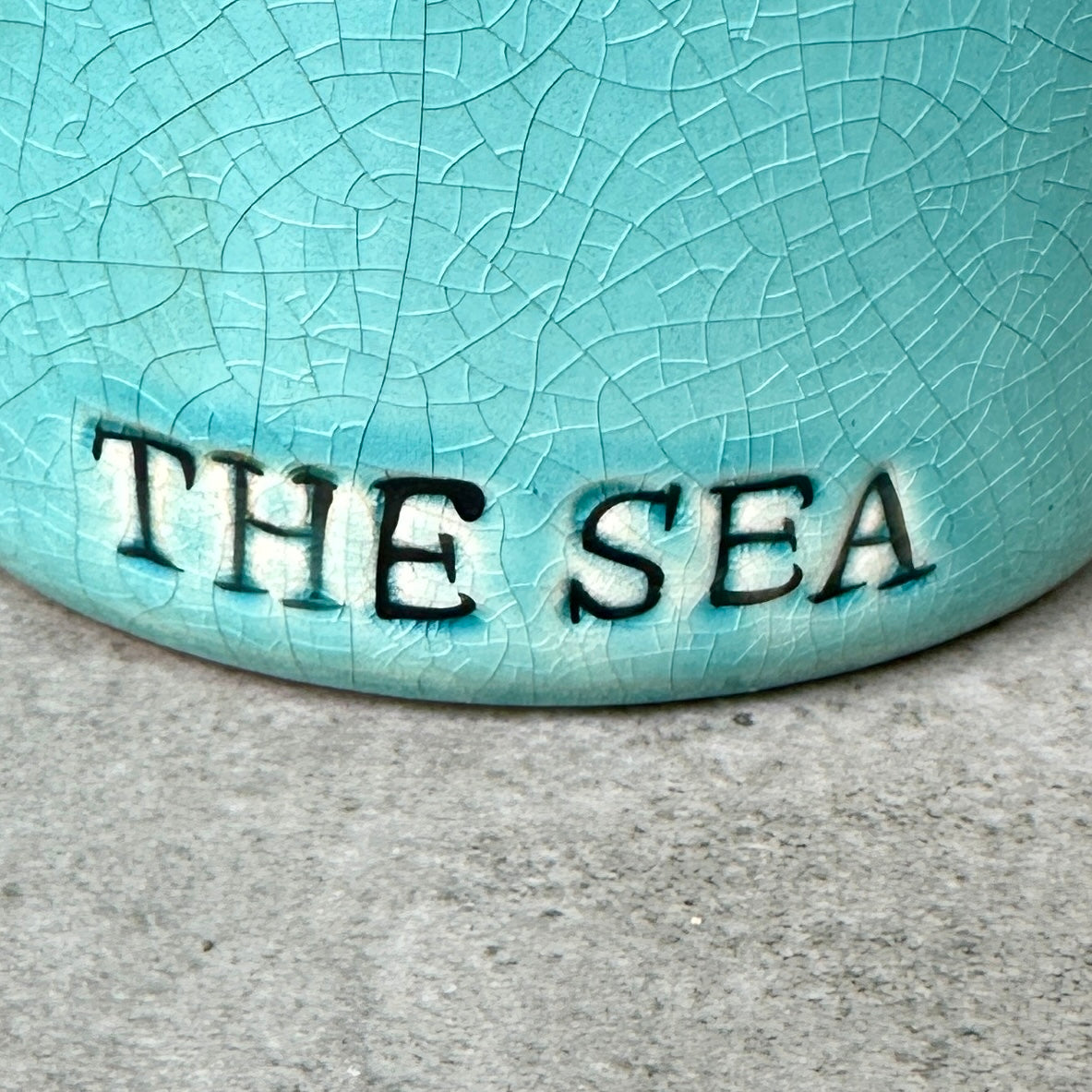 Pot en Céramique - bleu turquoise- "The Sea"