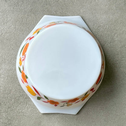 "Cocotte" Arcopal Vintage - Motif Fleur Orange -🌼