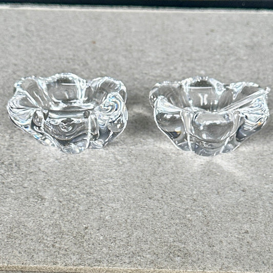 Duo de Salerons en Cristal - Signés Daum France 🍽️✨