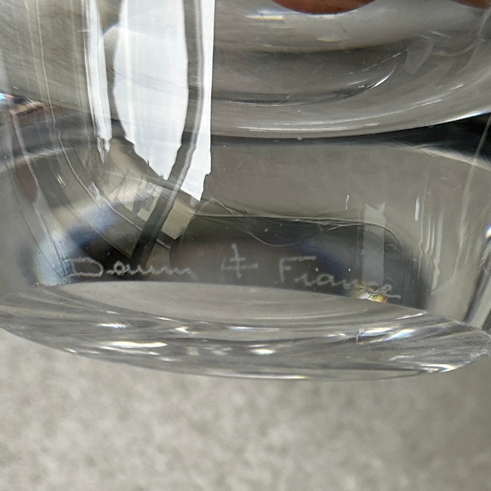 Mortier et Pilon en Cristal – Signé Daum France