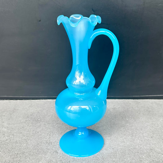 Soliflore en Opaline Bleue