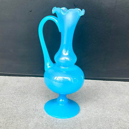 Soliflore en Opaline Bleue