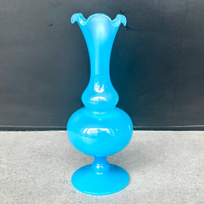 Soliflore en Opaline Bleue