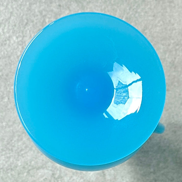 Soliflore en Opaline Bleue