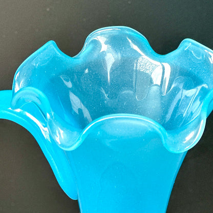 Soliflore en Opaline Bleue