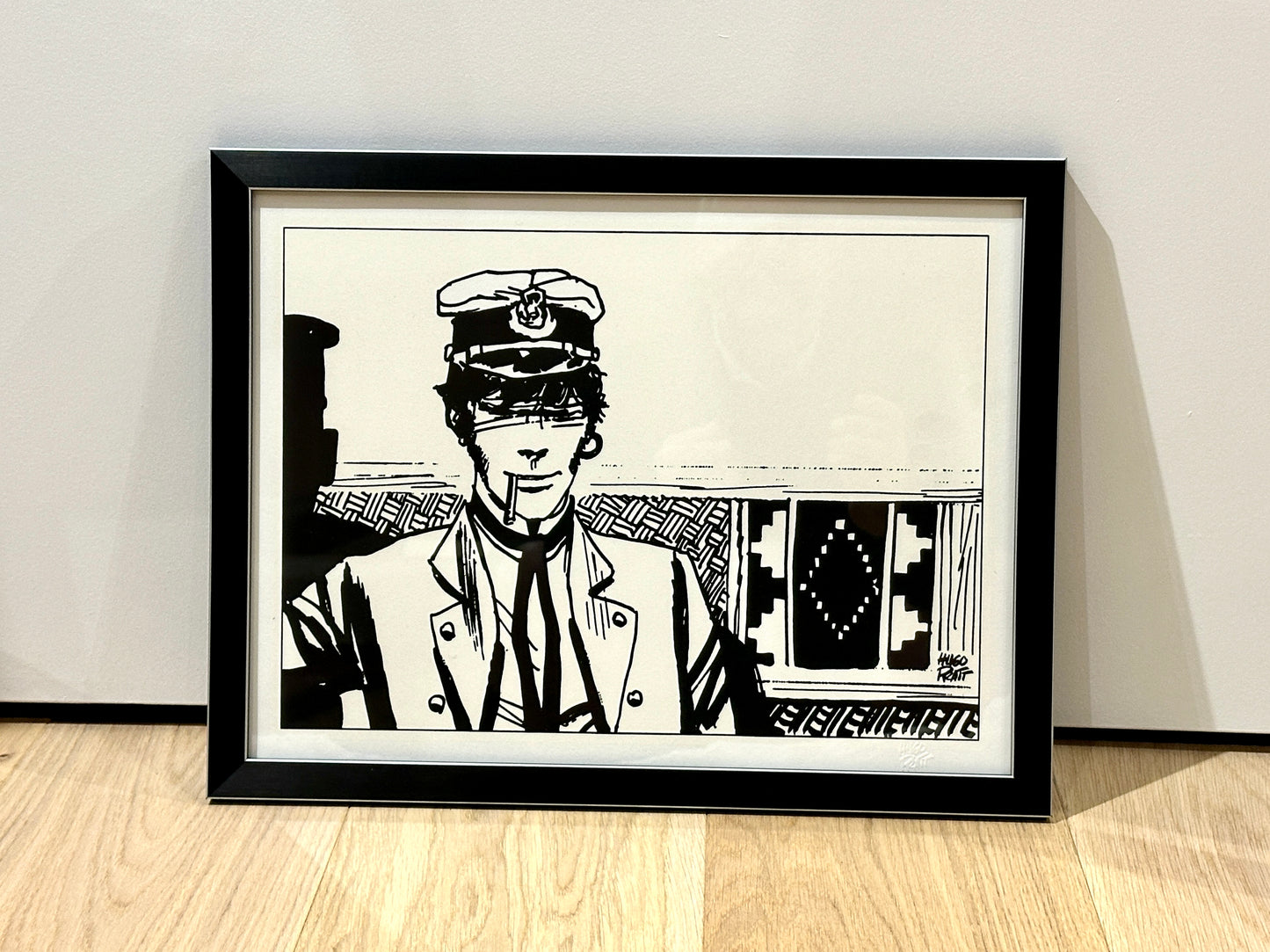 Sérigraphie originale - Hugot Pratt - Corto Maltese - numérotée + certificat authenticité