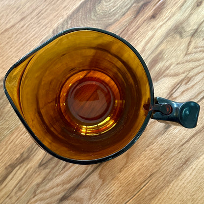 Service à Orangeade en Verre Ambré des Années 70 - Ensemble Vintage de 9 pièces - Made in FRANCE