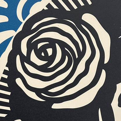 Lithographie Originale Obey Giant - signée 2023 - Liberté, Égalité, Fraternité