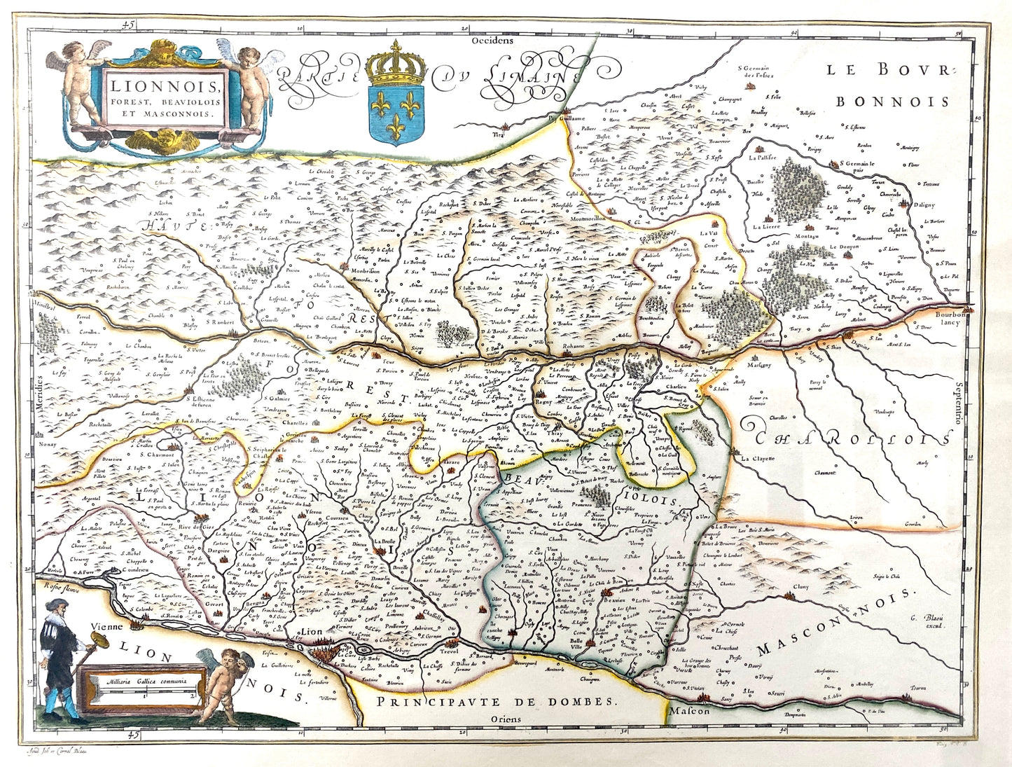 Gravure du Lyonnais, du Forez, du Beaujolais et du maconnais